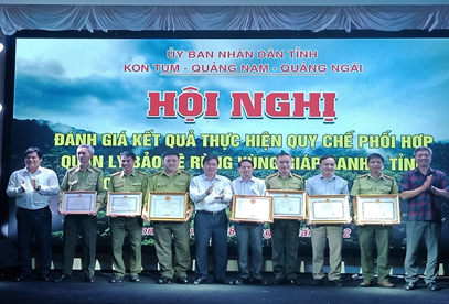 Hội nghị đánh giá Quy chế phối hợp quản lý bảo vệ rừng vùng giáp ranh giữa 3 tỉnh Kon Tum - Quảng Nam - Quảng Ngãi