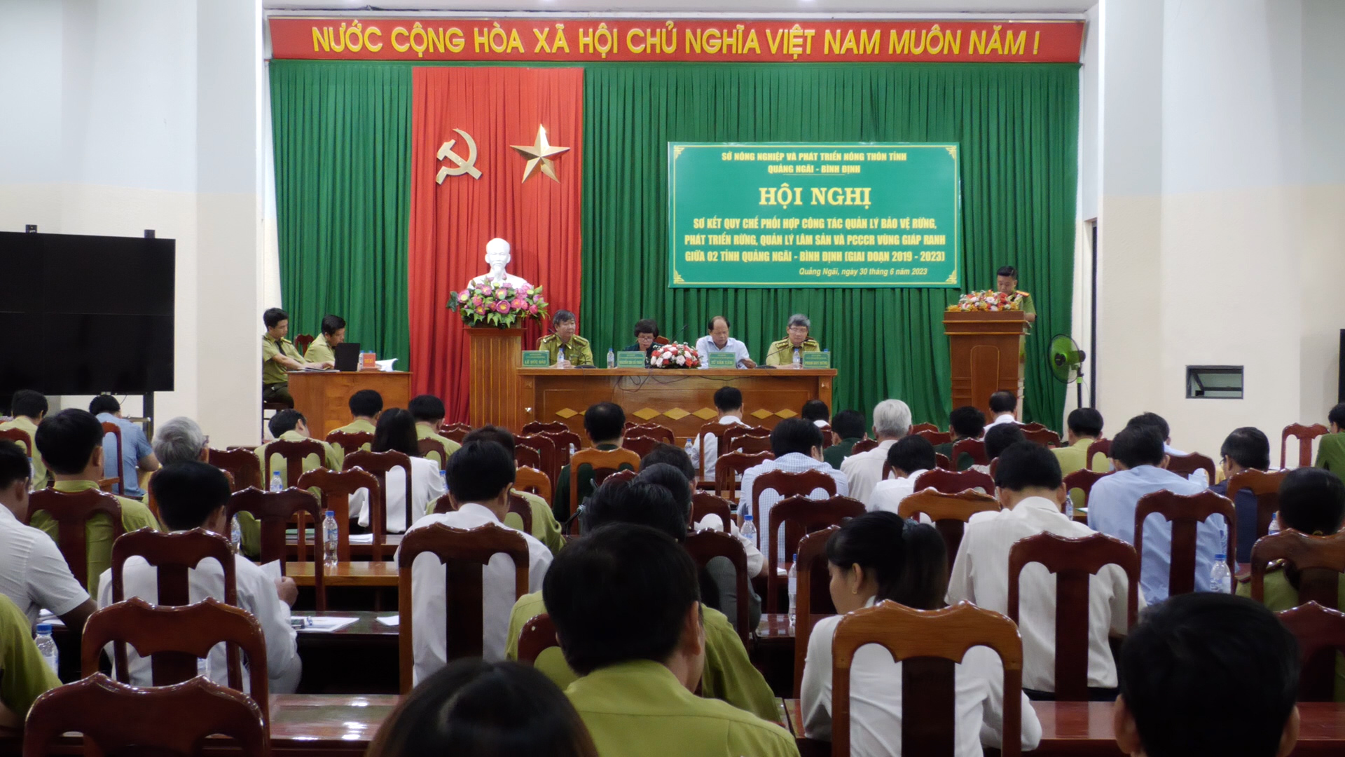Sơ kết Quy chế phối hợp công tác quản lý bảo vệ rừng vùng giáp ranh giữa 02 tỉnh Quảng Ngãi và Bình Định