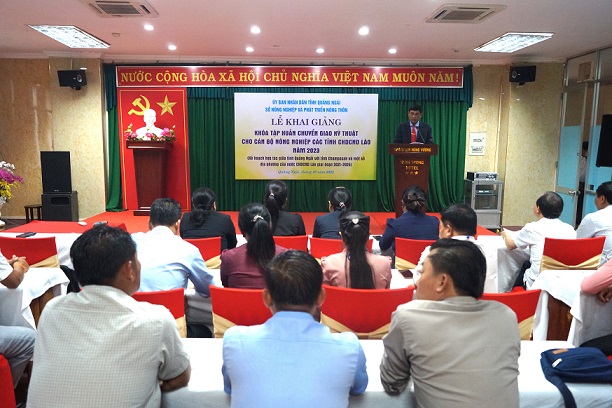Khai giảng Khóa tập huấn cho cán bộ nông nghiệp các tỉnh của nước CHDCND Lào