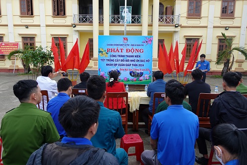 Chi đoàn TNCS Hồ Chí Minh Sở Nông nghiệp và PTNT triển khai công trình thanh niên “Tết trồng cây đời đời nhớ ơn Bác Hồ” nhân dịp Xuân Giáp Thìn 2024