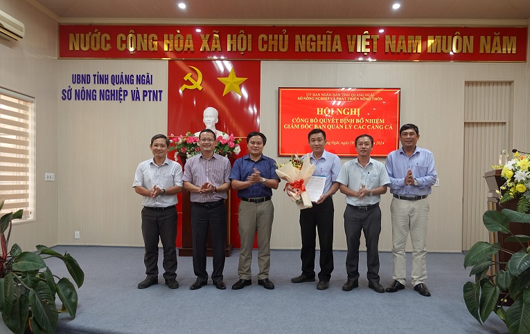 Công bố Quyết định bổ nhiệm Giám đốc Ban Quản lý các cảng cá tỉnh Quảng Ngãi