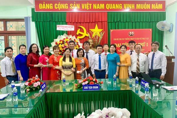 Chi bộ Chi cục Trồng trọt và Bảo vệ thực vật tổ chức thành công Đại hội nhiệm kỳ 2025 – 2027