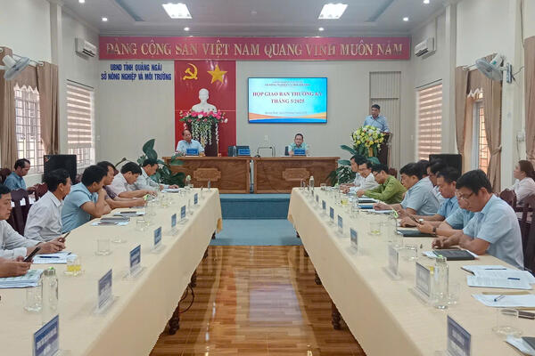 Sở Nông nghiệp và Môi trường Quảng Ngãi triển khai nhiệm vụ trọng tâm tháng 6/2025