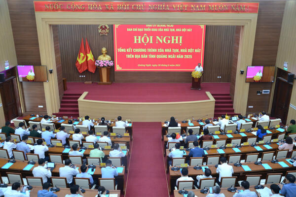 Hội nghị tổng kết Chương trình xóa nhà tạm, nhà dột nát trên địa bàn tỉnh Quảng Ngãi năm 2025