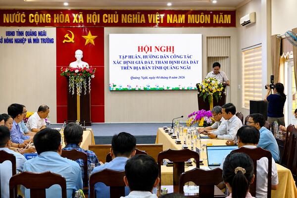 Sở Nông nghiệp và Môi trường tổ chức tập huấn nâng cao năng lực xác định giá đất, thẩm định giá đất